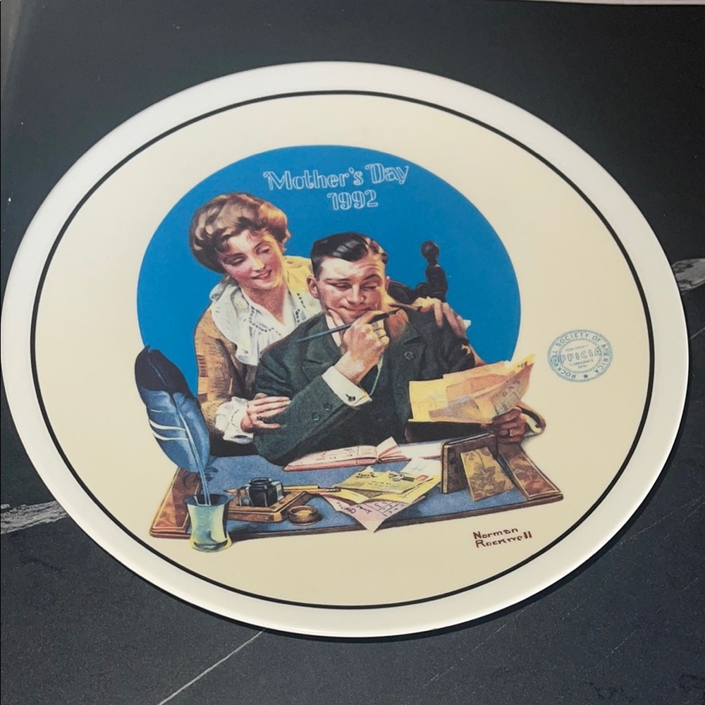 Mother’s Day Norman Rockwell 1992 Collector Plate